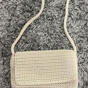 The Sak Elegant Cream Crochet Shoulder Bag